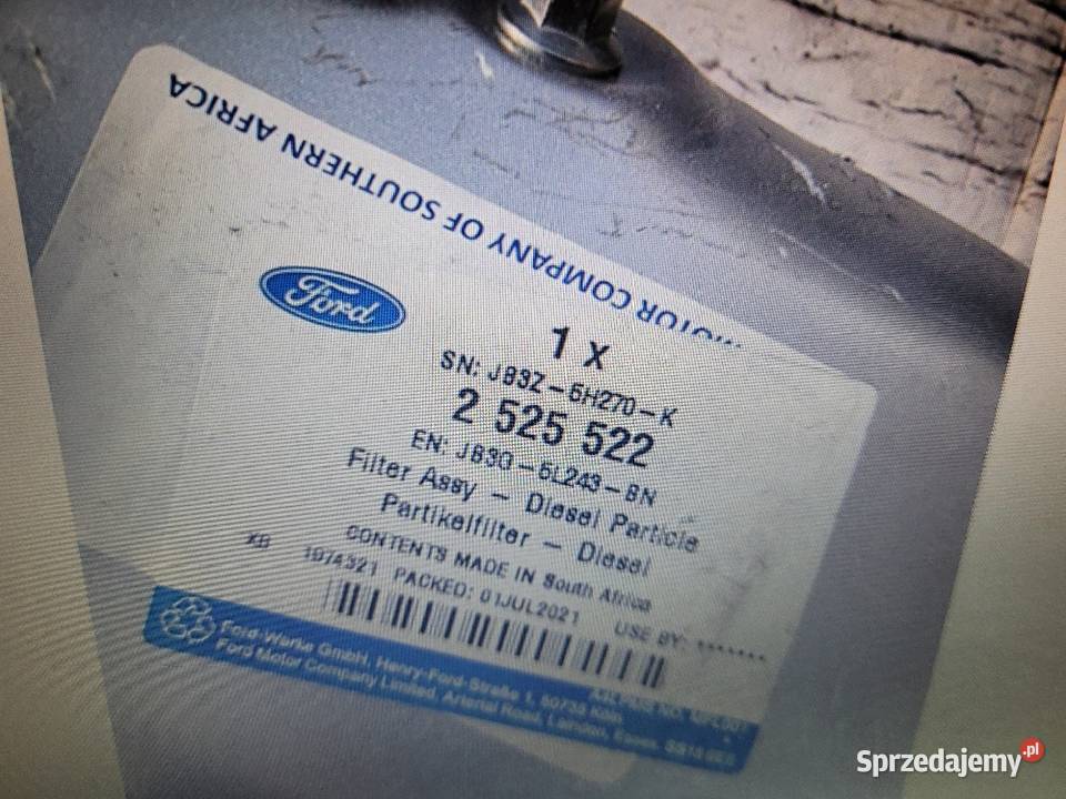DPF FORD RANGER JB3G5L243BL JB3G5L243 BK BN BP Części samochodowe mazowieckie Radom sprzedam