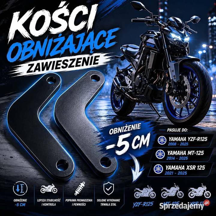 Kości obniżające zawieszenie YZF 125 R MT125 Dąbrowa Tarnowska