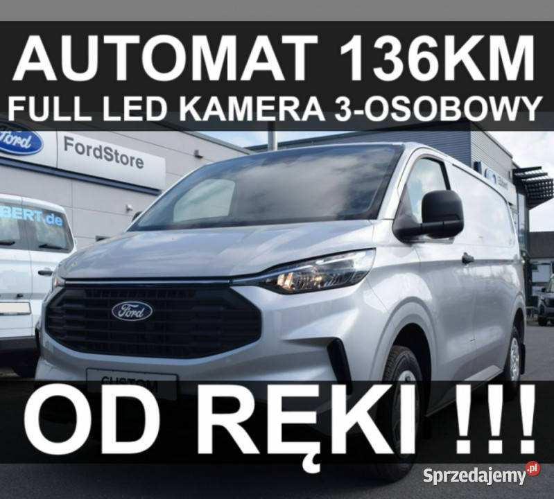Ford Transit Custom L2 Nowy Ford Custom Automat 136KM Szczecinek