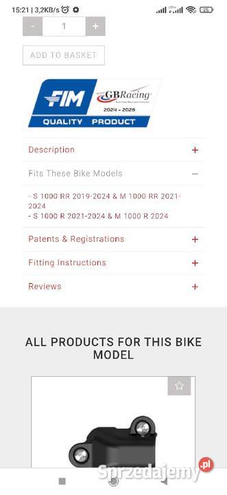 Osłony silnika dekli BMW s1000rr m1000re Orzech