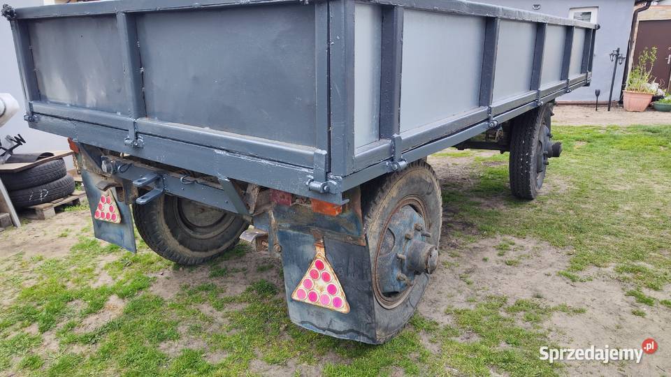 Przyczepa rolnicza sztywna burty ocynk Ozorków