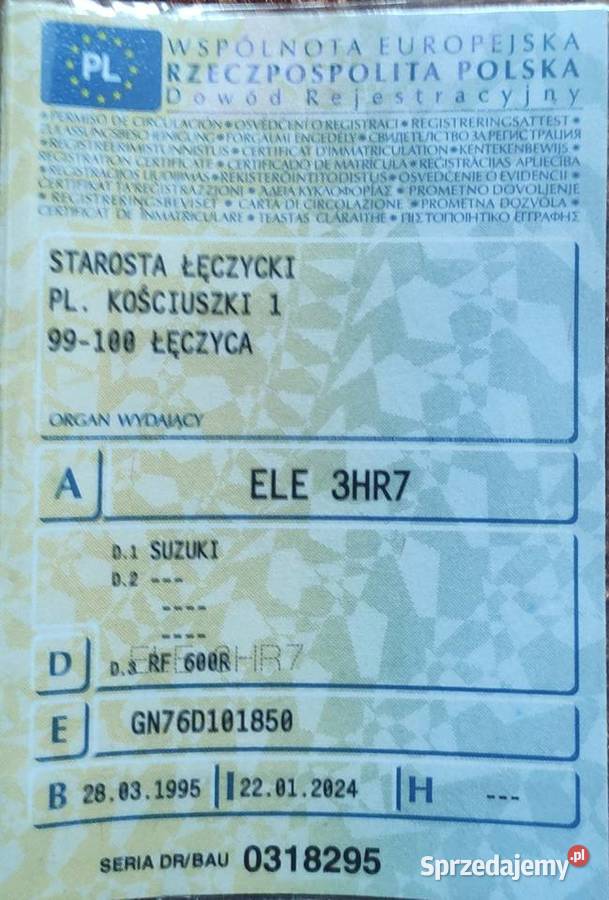 Suzuki RF 600R Kotków