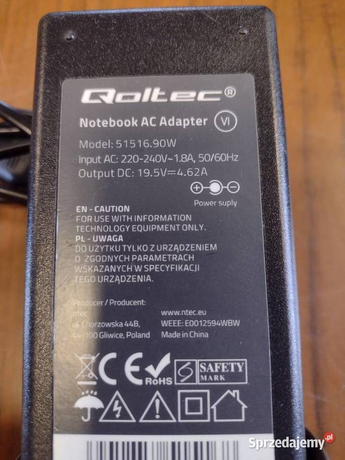 Zasilacz Qoltec 90W zamiennik Stargard sprzedam