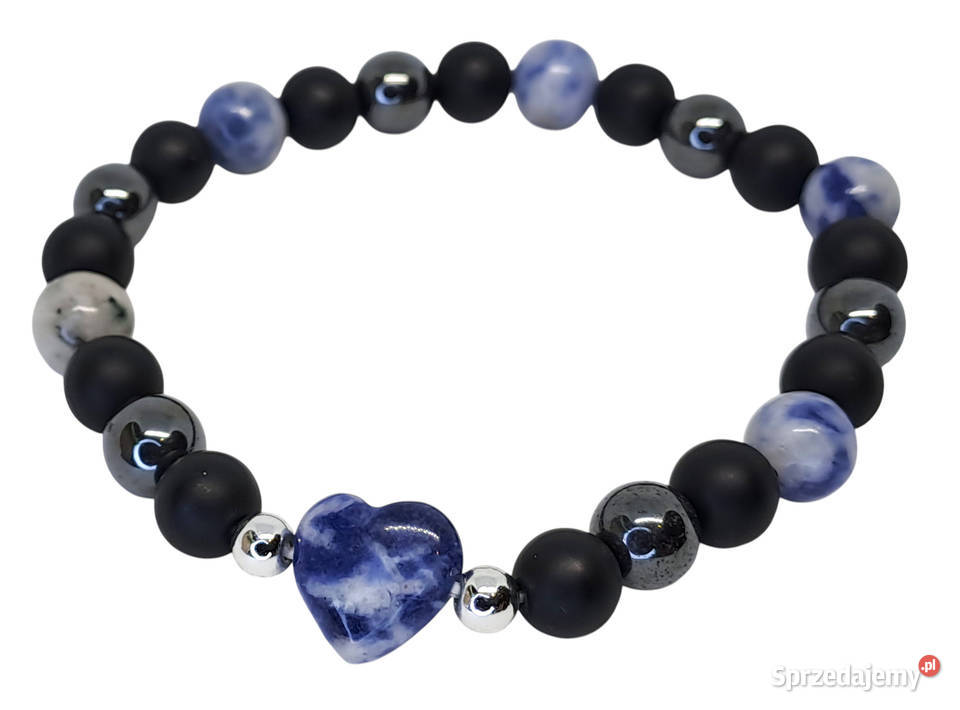 Bransoletka z sodalitu SODALIT serce kulka 492 mazowieckie