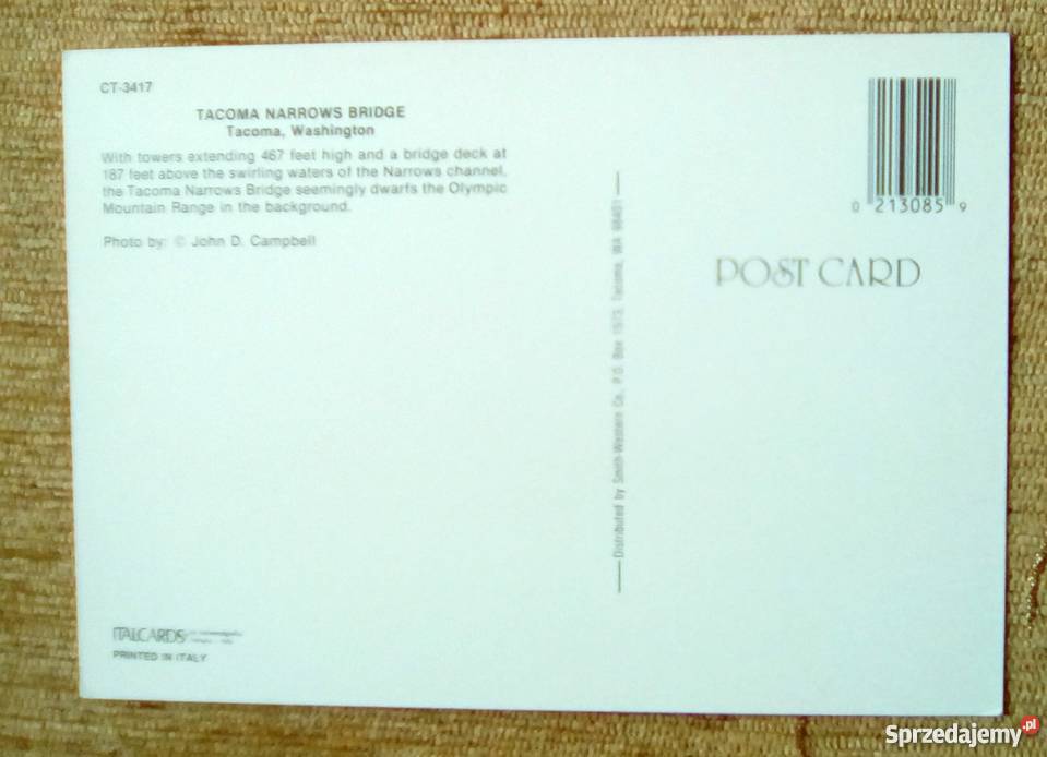 TACOMA MIASTO W STANIE WASZYNGTON WIDOK NA MOST Piszczac