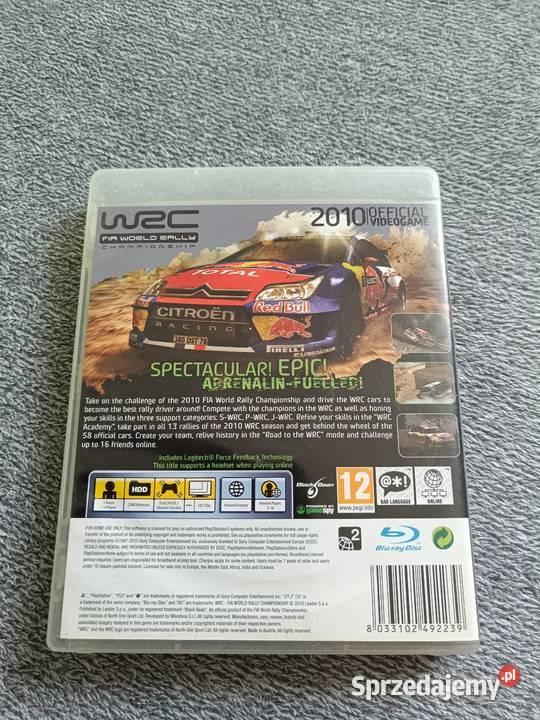 WRC Fia World Rally Championship 3 PlayStation 3 Pruszków