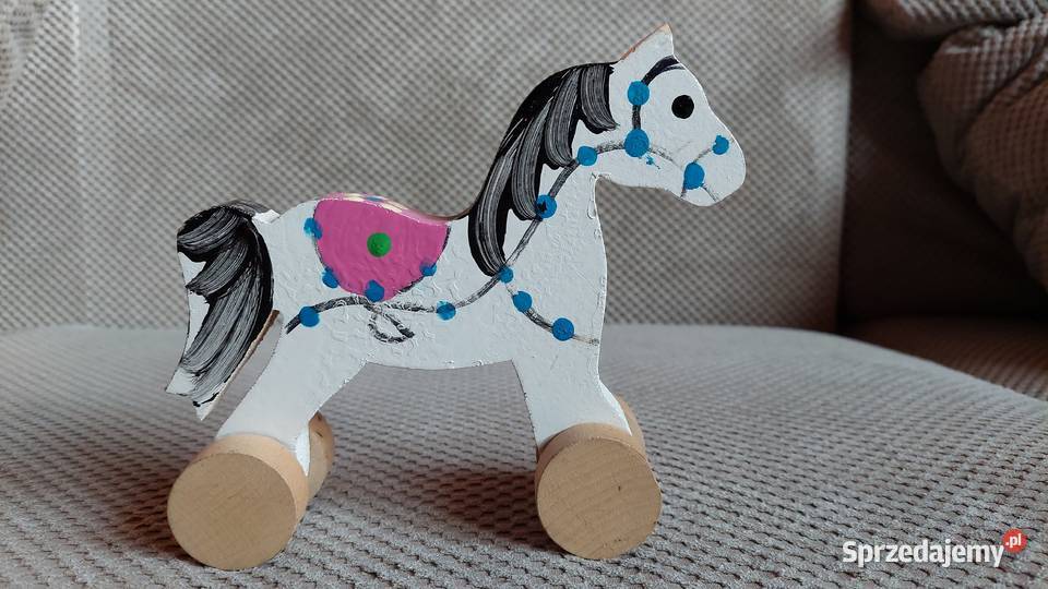 konik drewniany malowany Kraków