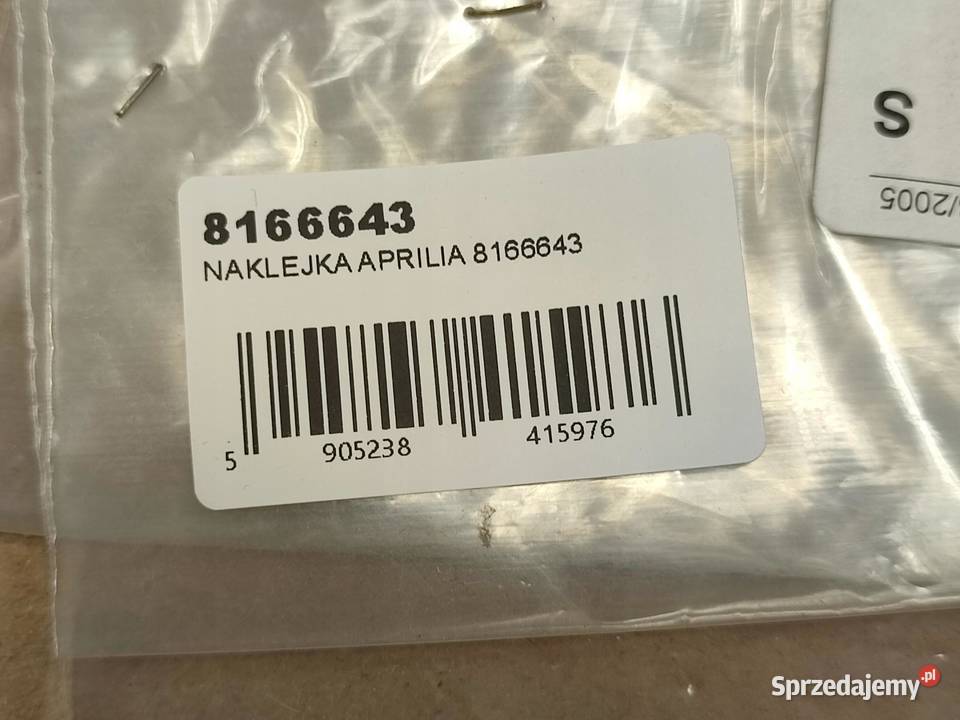 NAKLEJKA NA BAK APRILIA PEGASO STRADA 650 IE