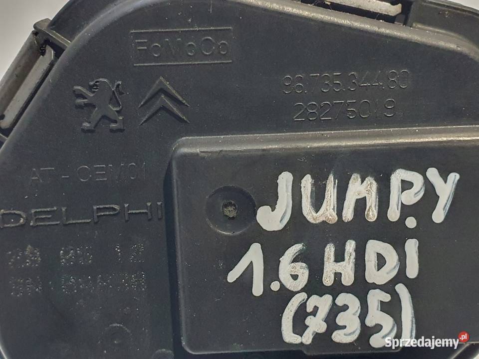 PRZEPUSTNICA Citroen Jumpy II 16 HDI 9673534480 Chełm