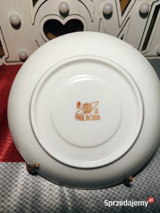 Filiżanka Porcelanowa z talerzykami Vintage