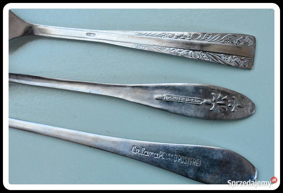 Trzy widelczyki do sera itp vintage raczej Płock