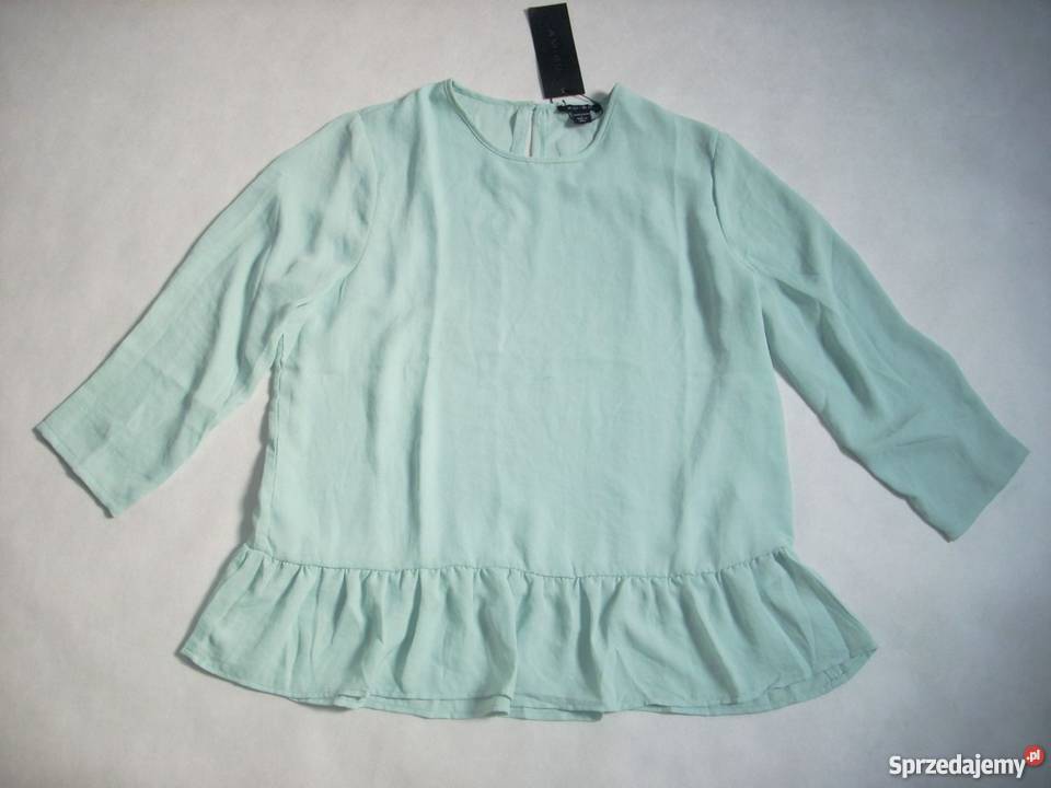AMISU modna Bluzka Koszula Falbanka Nowa L XL