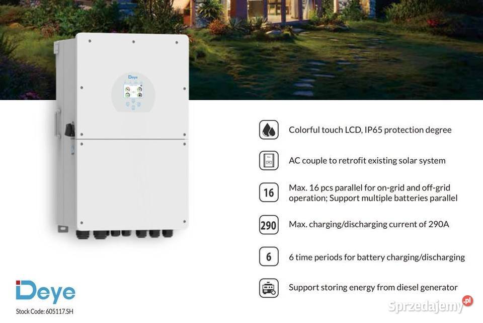 Inwerter hybrydowy DEYE 16K SG01LP1 1 fazowy 48V małopolskie