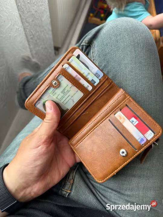 Nowy męski krótki portfel Skalbmierz