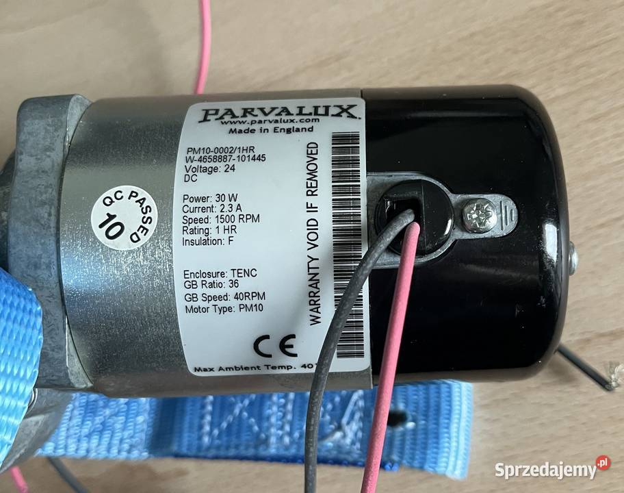 Silnik PARVALUX PM1000021HR 24V 30W 1500RPM Lublin
