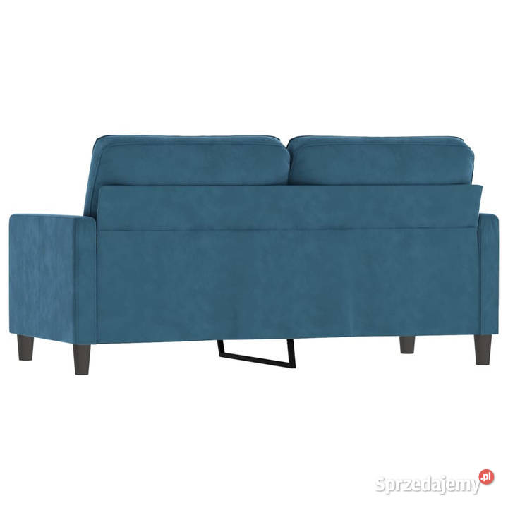 Sofa 2osobowa niebieski 140 tapicerowana