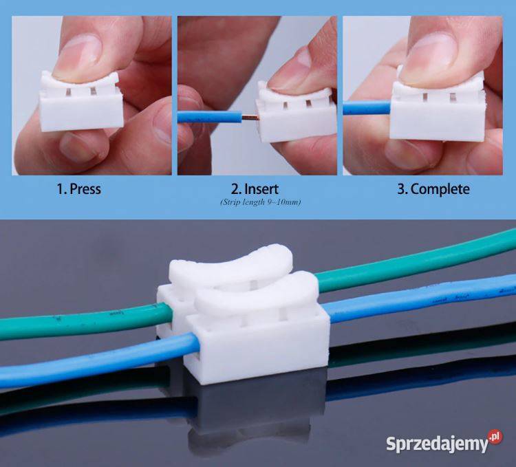 Szybkie złącze elektryczne kablowe zacisk Bydgoszcz