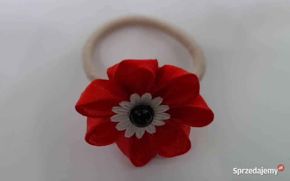 Kwiatek gumka ozdoba do włosów Kraków
