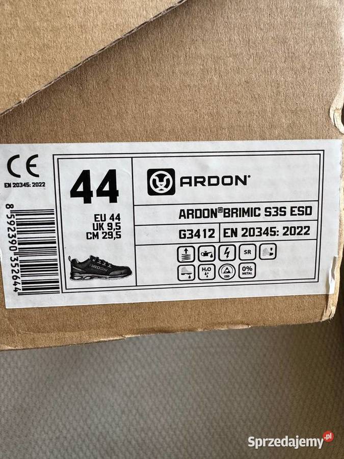 Buty robocze sportowe Ardon BRIMIC 44 S3S ESD tkanina Trekkingowe Dąbie sprzedam