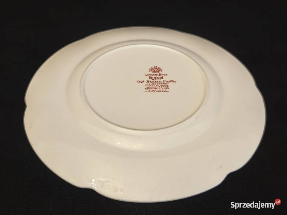 Talerz deserowy angielski Johnson Bros Old Antyki, Sztuka, Kolekcje Chełm
