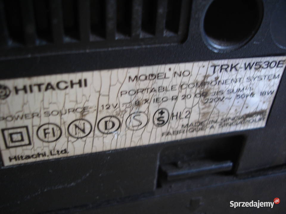 Radiomagnetofon HITACHI TRKW530E sprzedam