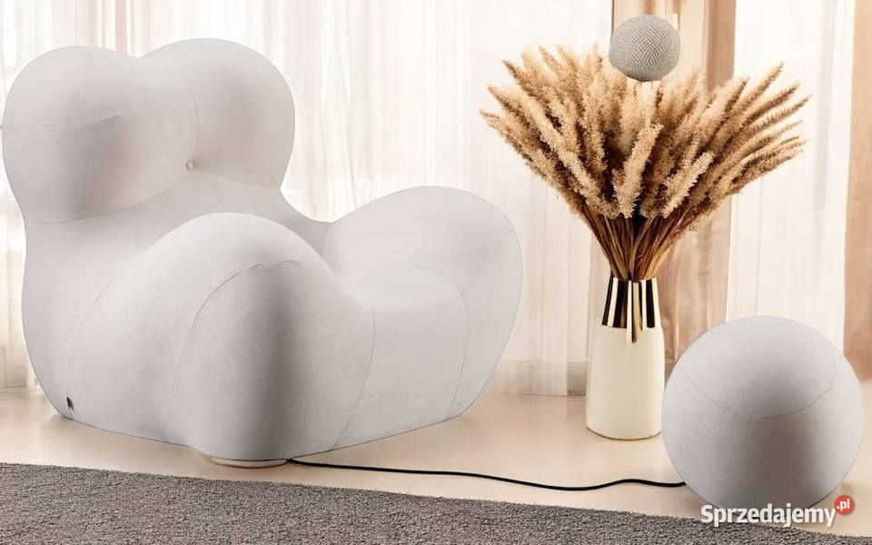 Designerski Fotel Wypoczynkowy Nua Biały Wysyłka Tarchały Małe