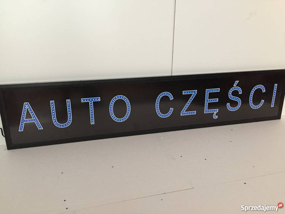 AUTO CZĘŚCI LED reklama 150x30 zewnętrzna NOWA Rok produkcji 2018 Pomiechówek