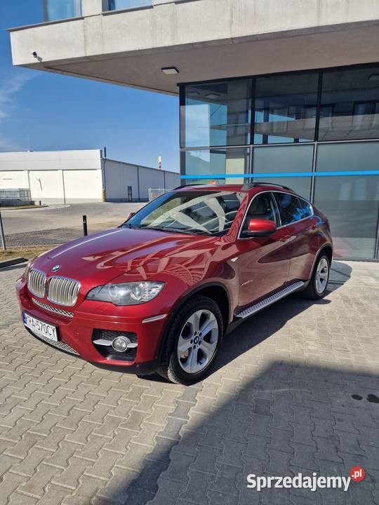 BMW X6 xDrive40d SALON POLSKA ZAMIANA czerwony Lublin