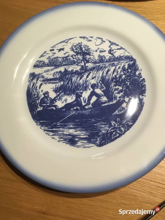 Polowanie na kaczki talerz Porcelit Tułowice pomorskie Pruszcz Gdański