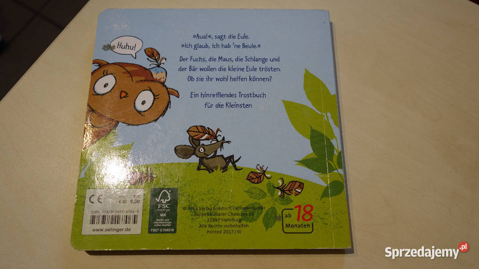 Die Eule mit der Beule książeczka niemiecka Warszawa sprzedam