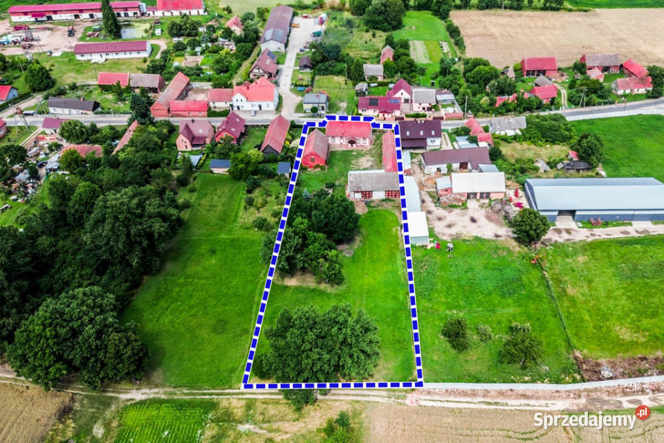 Dom z zabudowaniami duża działka i wiejski Turzany