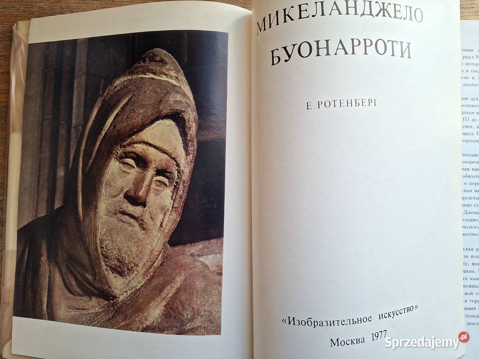 Michał Anioł Błonarroti E Rottenberg j rosyjski Książki naukowe i popularnonaukowe małopolskie Kraków