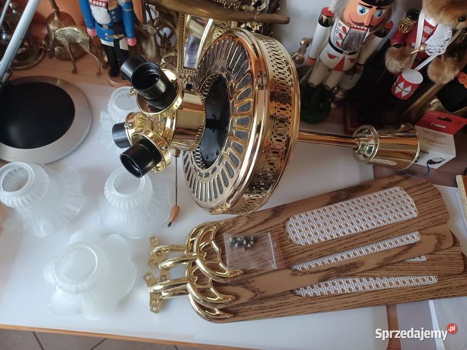 Piękna lampa wisząca z wentylatorem Poznań