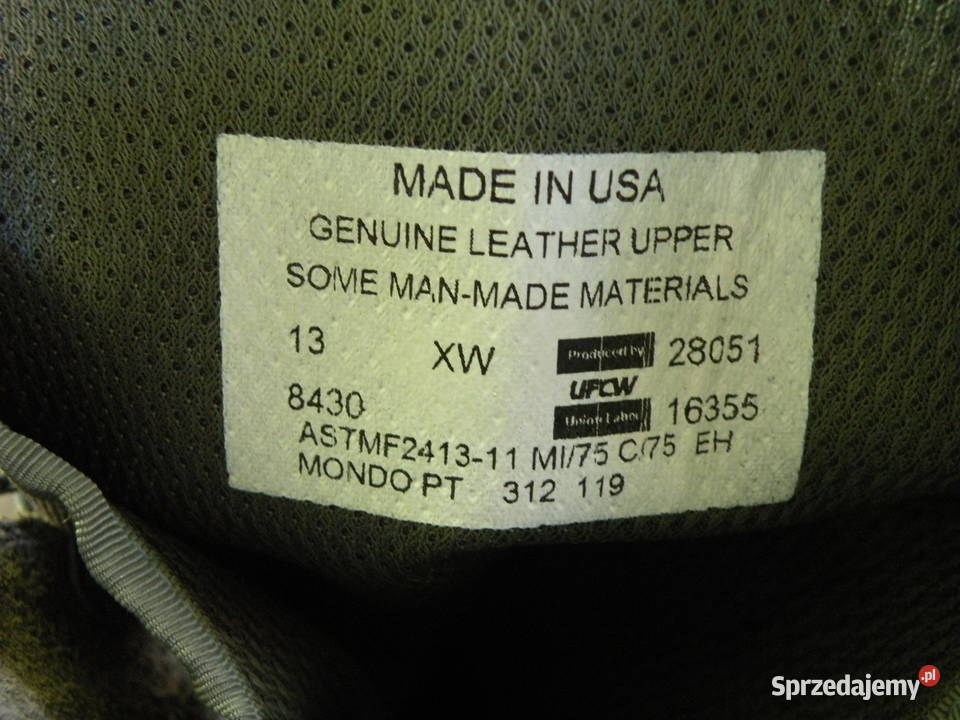 Buty USAF 13 XW steel toe Wrocław