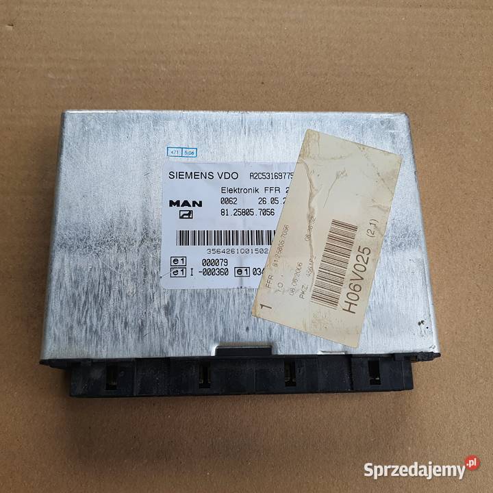 MAN TGA TGX STEROWNIK KOMPUTER FFR 81258057056 komputery Bieleń