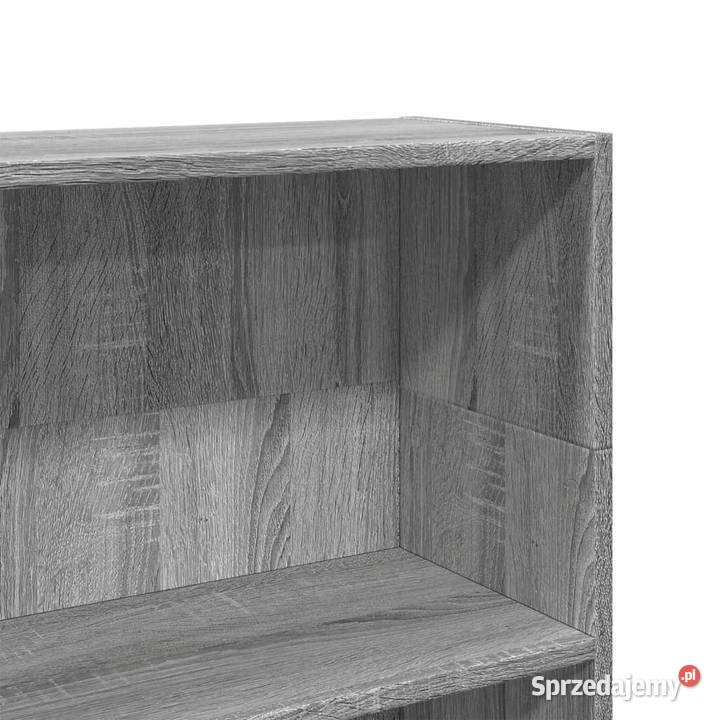 Regał szary dąb sonoma 80x24x109 materiał