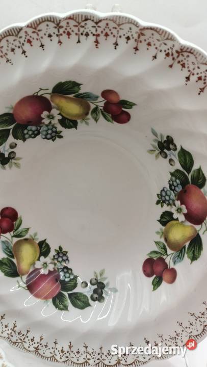 Talerze angielskie owocowy motyw lubelskie