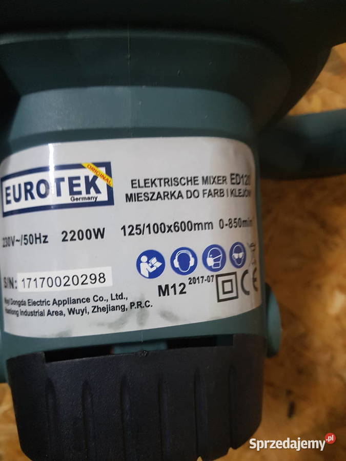 MOCNY MIESZALNIK DO ZAPRAW 2200W 2x MIESZADŁO 12 Elektryczne wielkopolskie Głogowa