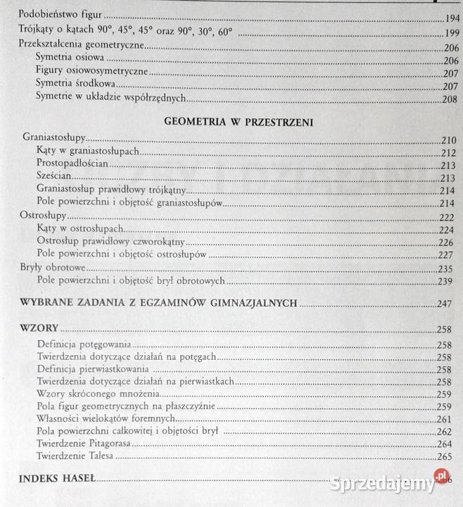 Repetytorium gimnazjalisty Matematyka Marta