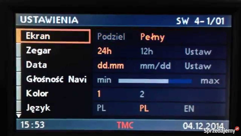 Polskie menu Lektor Mapy 2018 E38 E39 E46 E52 wielkopolskie Kłodawa
