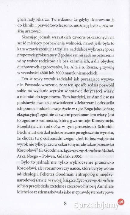 EGZORCYZMY OPĘTANIE DEMONY ks Aleksander Posacki Książki naukowe i popularnonaukowe Gorzów Wielkopolski