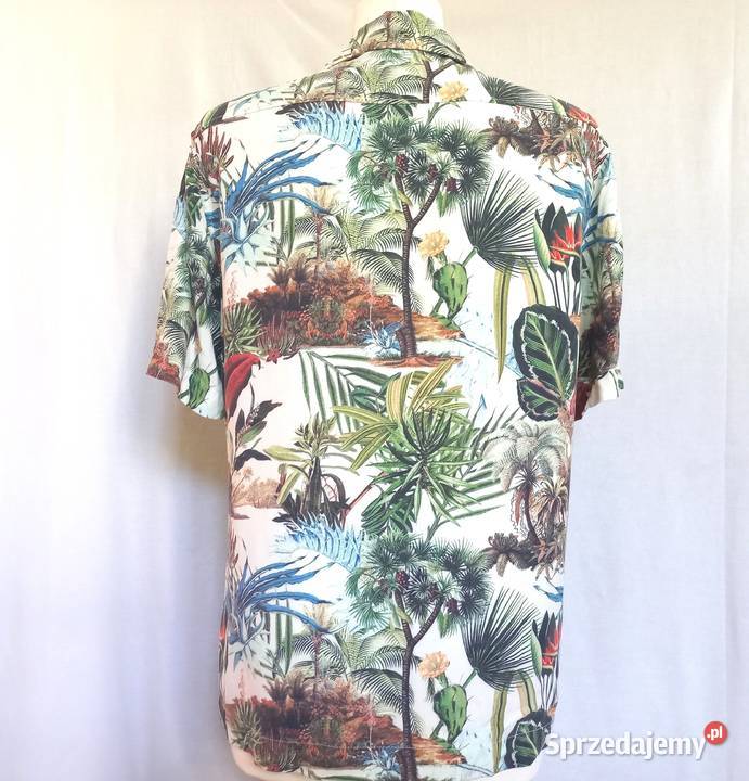 Koszula męska Krótki Rękaw r M wiskoza HM NOWA Białystok