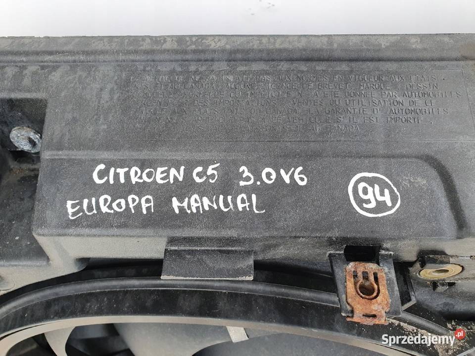 Citroen C5 I 30 V6 CHŁODNICE KOMPLET Chłodnic Janów