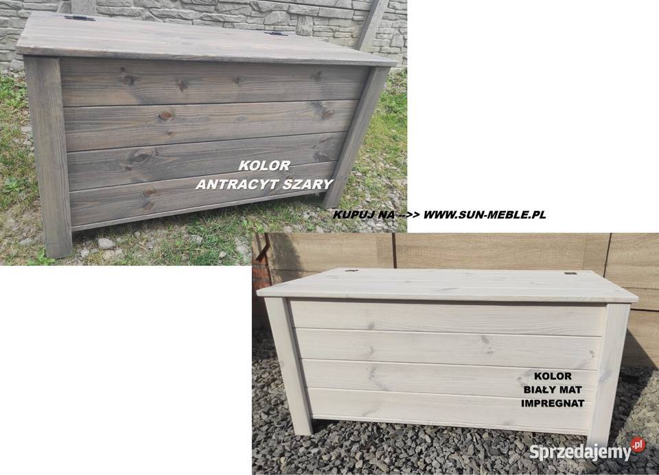 Ławka z Pojemnikiem drewniana 89x48x49 KOLOR Kielce sprzedam