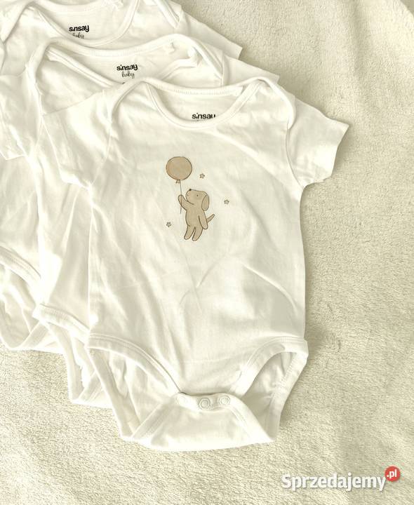 Body niemowlęce Sinsay 62 bawełna białe Szczecin