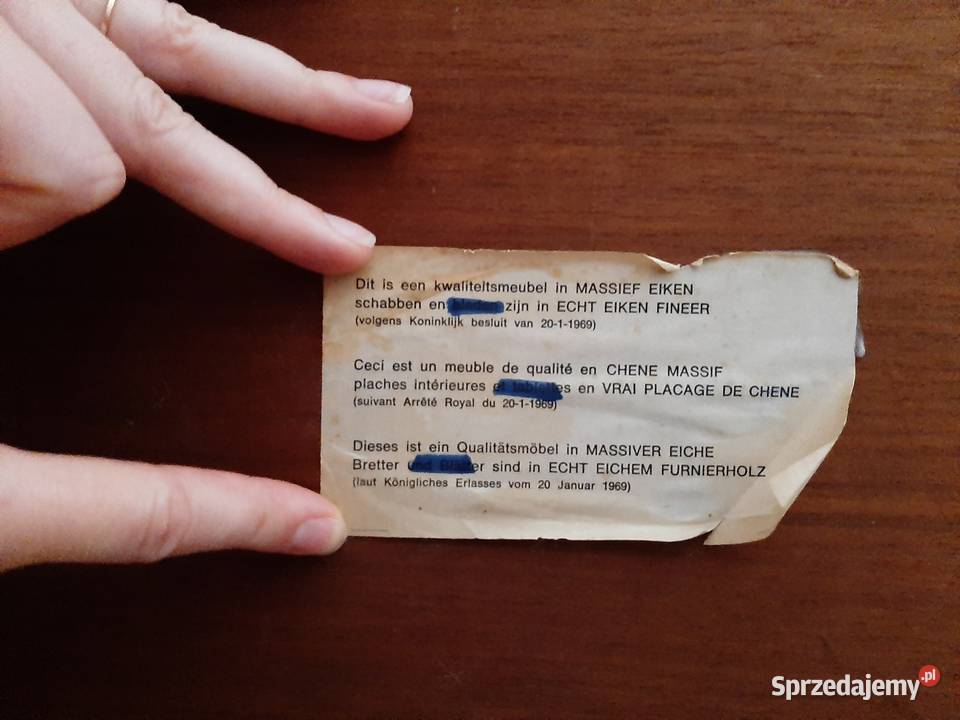 Duża drewniana dębowa komoda 148cm Kępa sprzedam