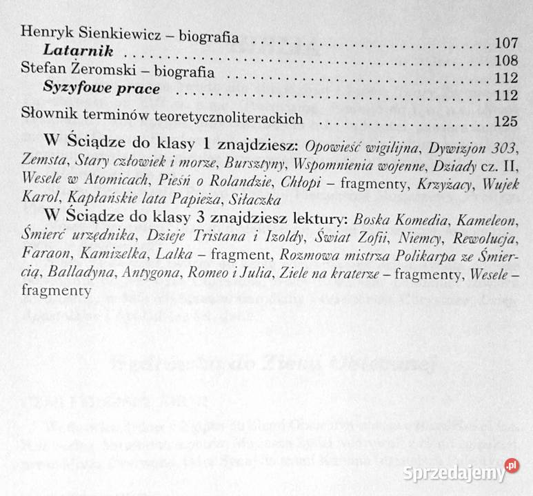 Ściąga kl 2 Gmnazjum Bogumiła Wojnar Chełm sprzedam