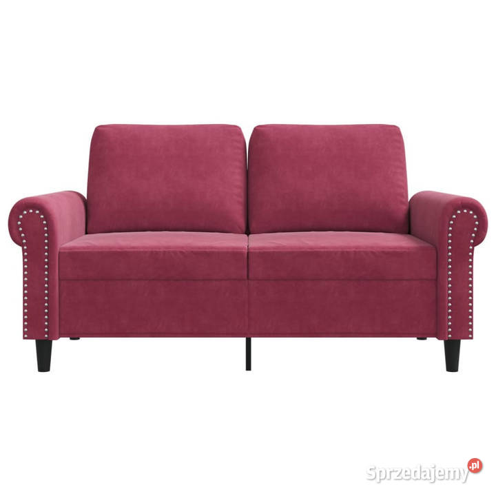 Sofa 2osobowa winna czerwień 120 tapicerowana mazowieckie Warszawa sprzedam