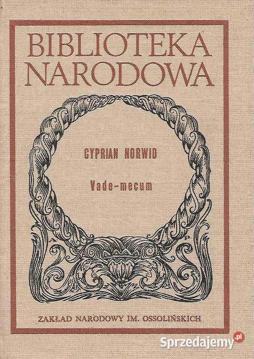 Vademecum C Norwid Proza i poezja Puławy sprzedam