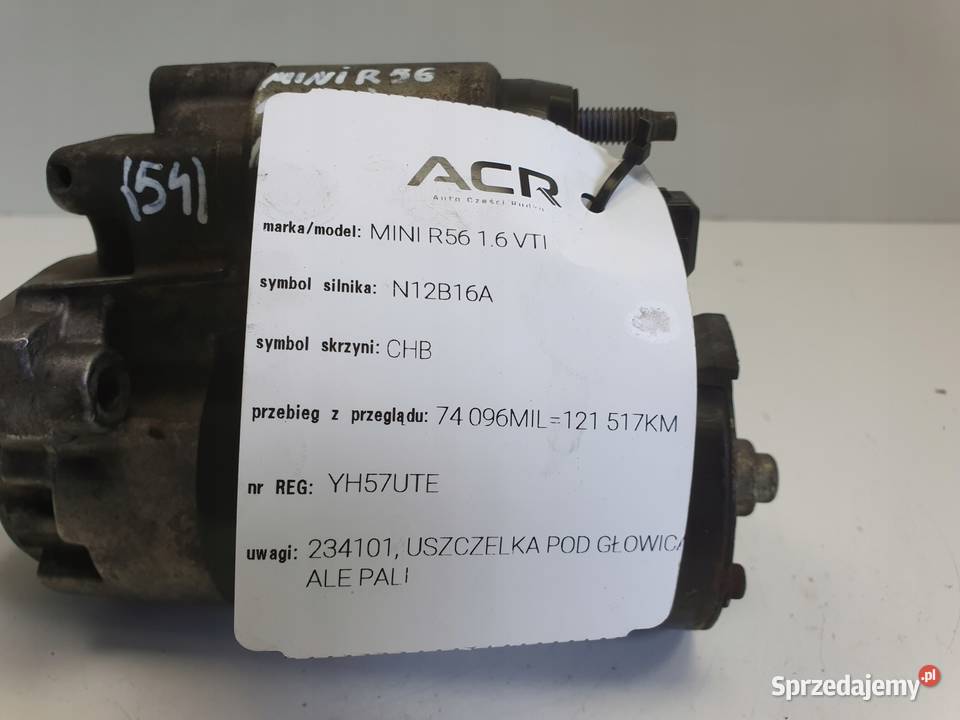 ROZRUSZNIK Mini Cooper R56 16 16V VTi ROZRUSZNIK Części samochodowe